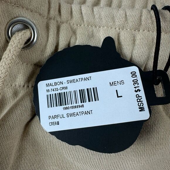 MALBON GOLF BROWN PARFUL  SWEATPANTS-LARGE-NEW NWT MSRP $130 - Picture 5 of 10